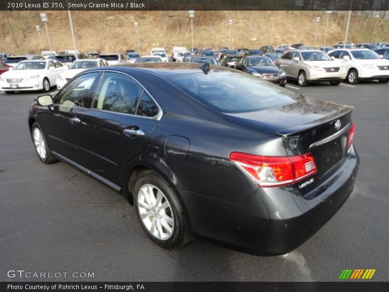 Smoky Granite Mica / Black 2010 Lexus ES 350
