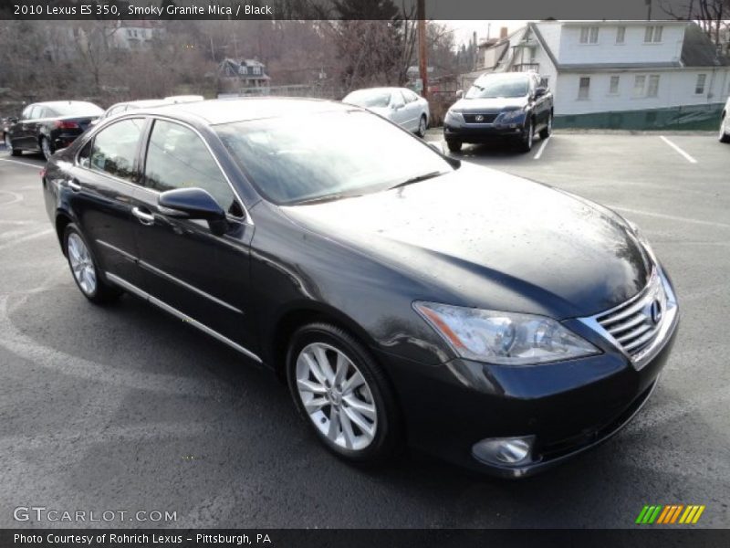 Smoky Granite Mica / Black 2010 Lexus ES 350