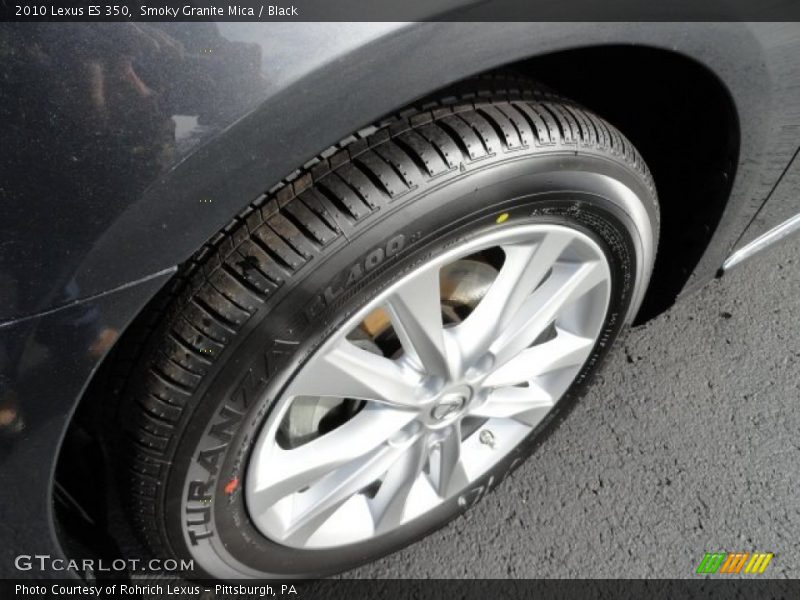 Smoky Granite Mica / Black 2010 Lexus ES 350
