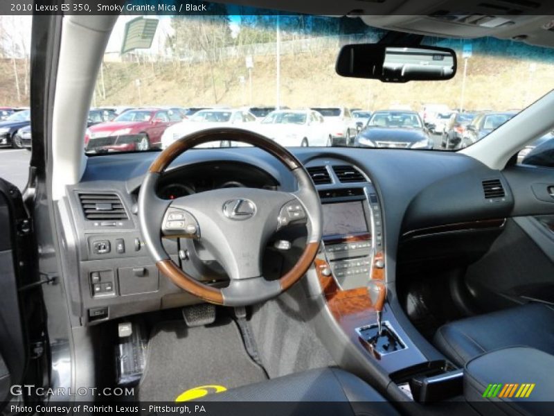 Smoky Granite Mica / Black 2010 Lexus ES 350