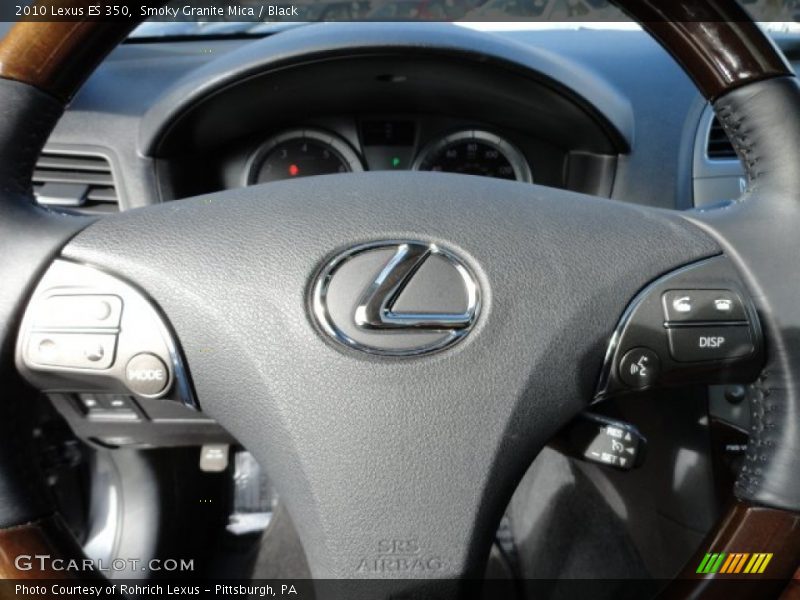 Smoky Granite Mica / Black 2010 Lexus ES 350