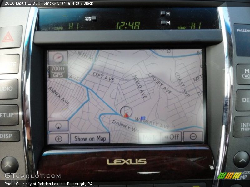 Smoky Granite Mica / Black 2010 Lexus ES 350