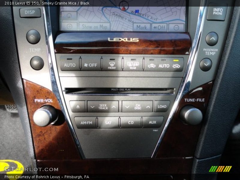 Smoky Granite Mica / Black 2010 Lexus ES 350