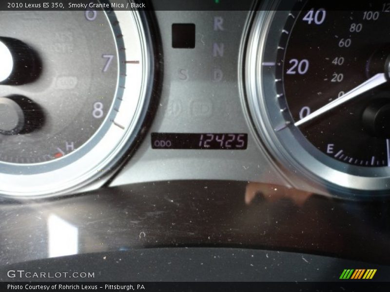 Smoky Granite Mica / Black 2010 Lexus ES 350