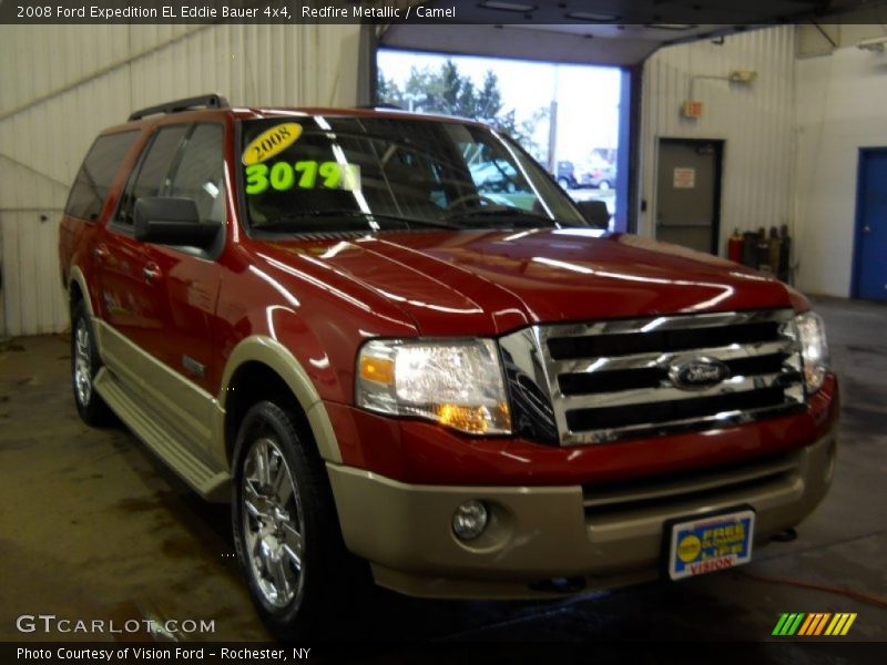 Redfire Metallic / Camel 2008 Ford Expedition EL Eddie Bauer 4x4