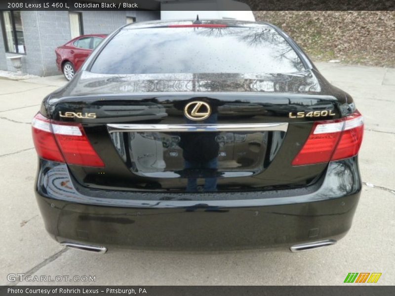 Obsidian Black / Black 2008 Lexus LS 460 L