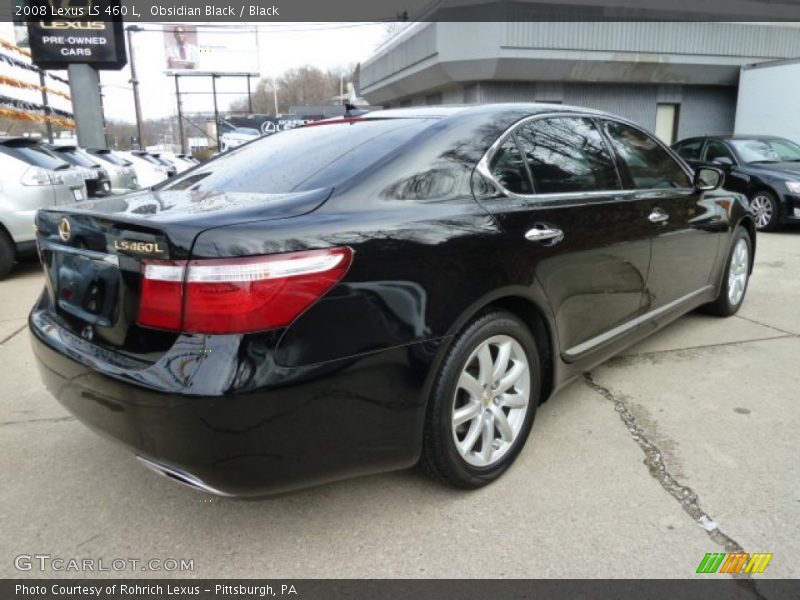 Obsidian Black / Black 2008 Lexus LS 460 L