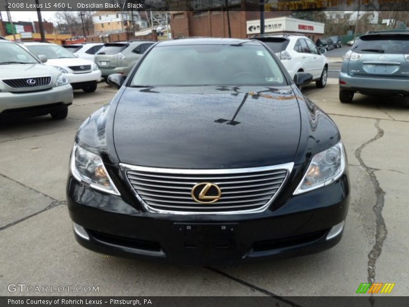 Obsidian Black / Black 2008 Lexus LS 460 L