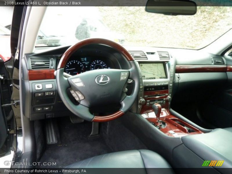 Obsidian Black / Black 2008 Lexus LS 460 L
