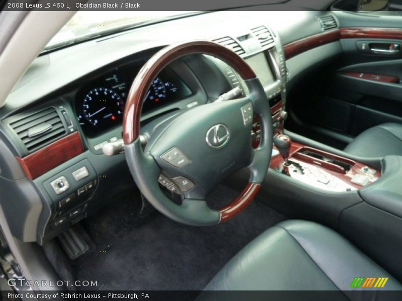 Obsidian Black / Black 2008 Lexus LS 460 L