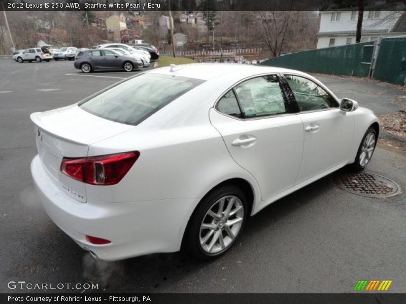 Starfire White Pearl / Ecru 2012 Lexus IS 250 AWD