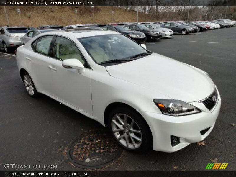 Starfire White Pearl / Ecru 2012 Lexus IS 250 AWD