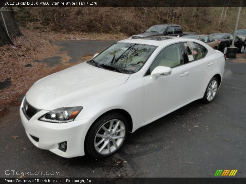 Starfire White Pearl / Ecru 2012 Lexus IS 250 AWD