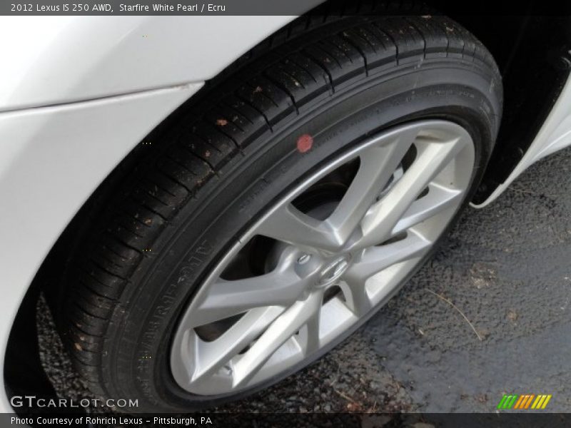 Starfire White Pearl / Ecru 2012 Lexus IS 250 AWD