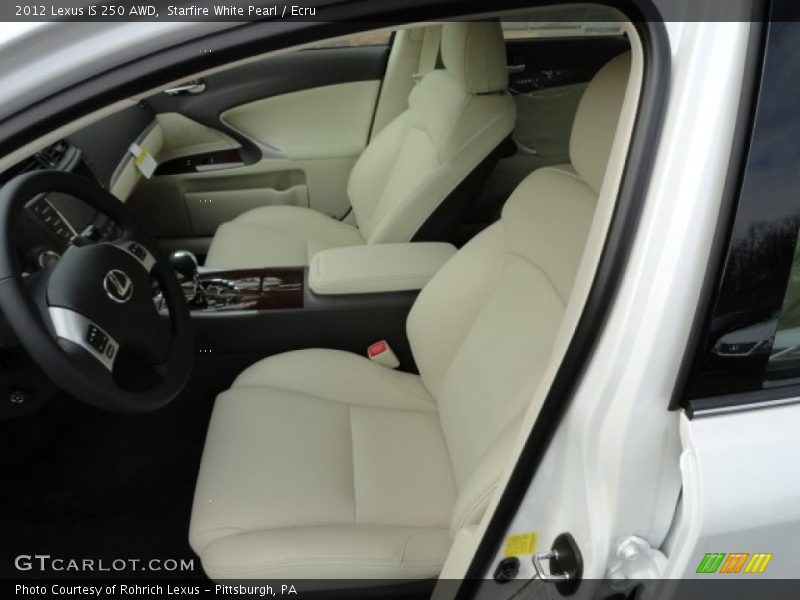 Starfire White Pearl / Ecru 2012 Lexus IS 250 AWD