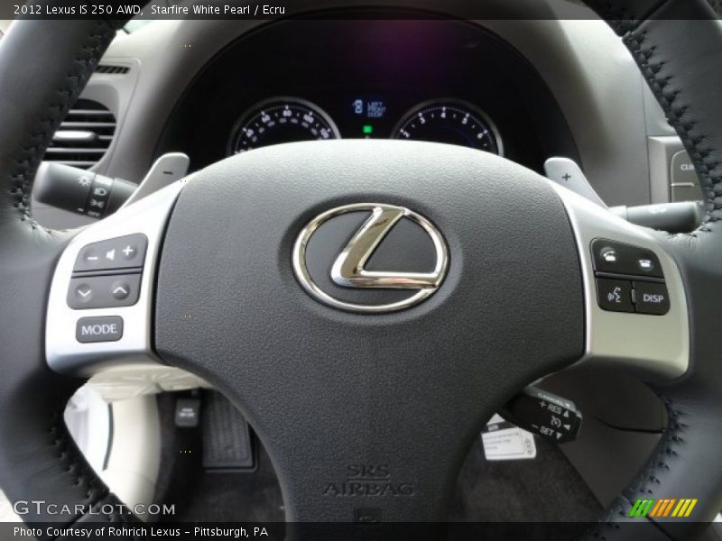 Starfire White Pearl / Ecru 2012 Lexus IS 250 AWD