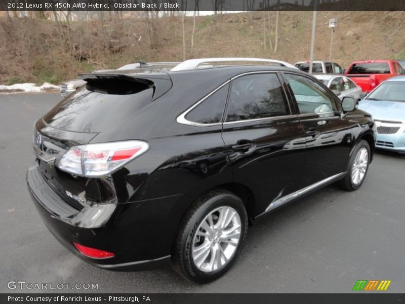 Obsidian Black / Black 2012 Lexus RX 450h AWD Hybrid