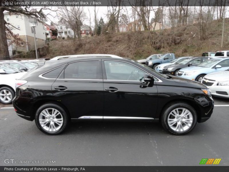 Obsidian Black / Black 2012 Lexus RX 450h AWD Hybrid