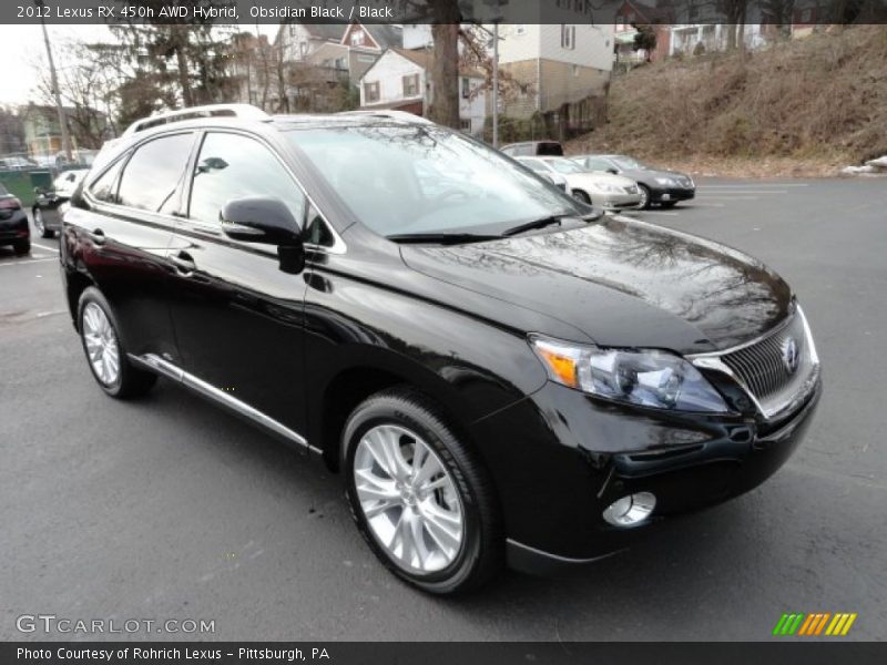 Obsidian Black / Black 2012 Lexus RX 450h AWD Hybrid