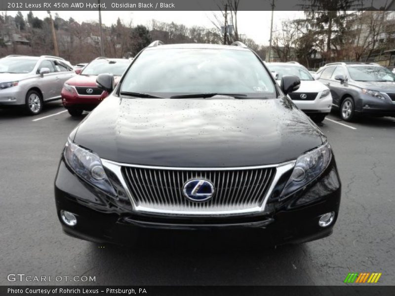Obsidian Black / Black 2012 Lexus RX 450h AWD Hybrid