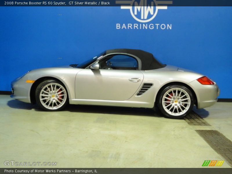 GT Silver Metallic / Black 2008 Porsche Boxster RS 60 Spyder