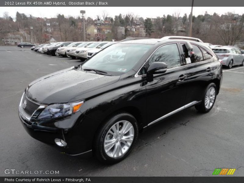 Obsidian Black / Black 2012 Lexus RX 450h AWD Hybrid