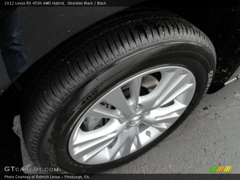 Obsidian Black / Black 2012 Lexus RX 450h AWD Hybrid