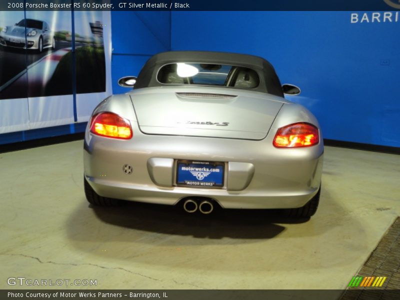 GT Silver Metallic / Black 2008 Porsche Boxster RS 60 Spyder