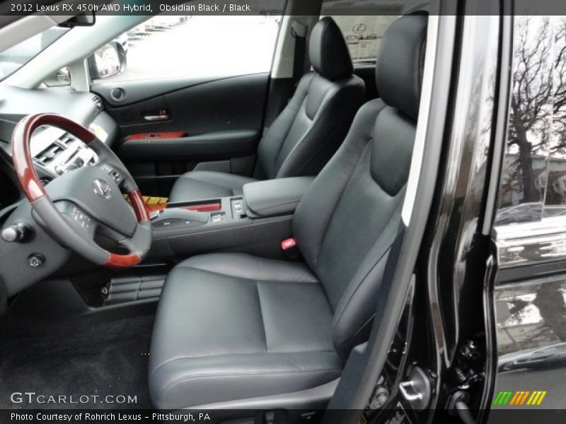 Obsidian Black / Black 2012 Lexus RX 450h AWD Hybrid