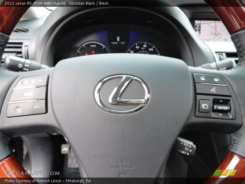 Obsidian Black / Black 2012 Lexus RX 450h AWD Hybrid
