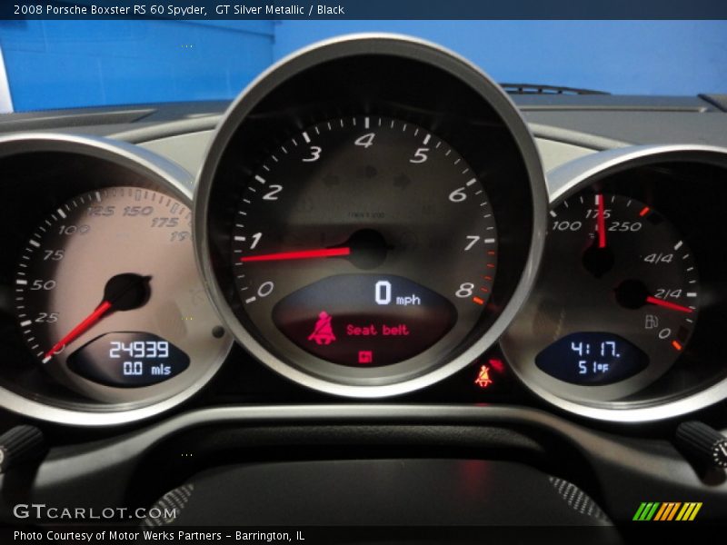 GT Silver Metallic / Black 2008 Porsche Boxster RS 60 Spyder