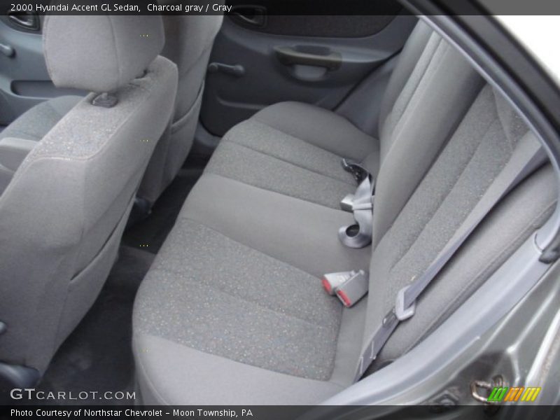 Charcoal gray / Gray 2000 Hyundai Accent GL Sedan