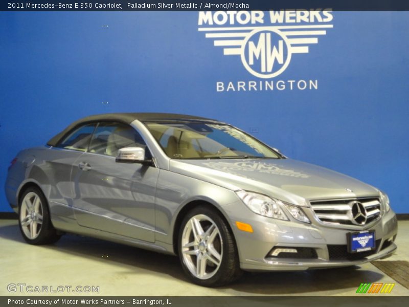 Palladium Silver Metallic / Almond/Mocha 2011 Mercedes-Benz E 350 Cabriolet