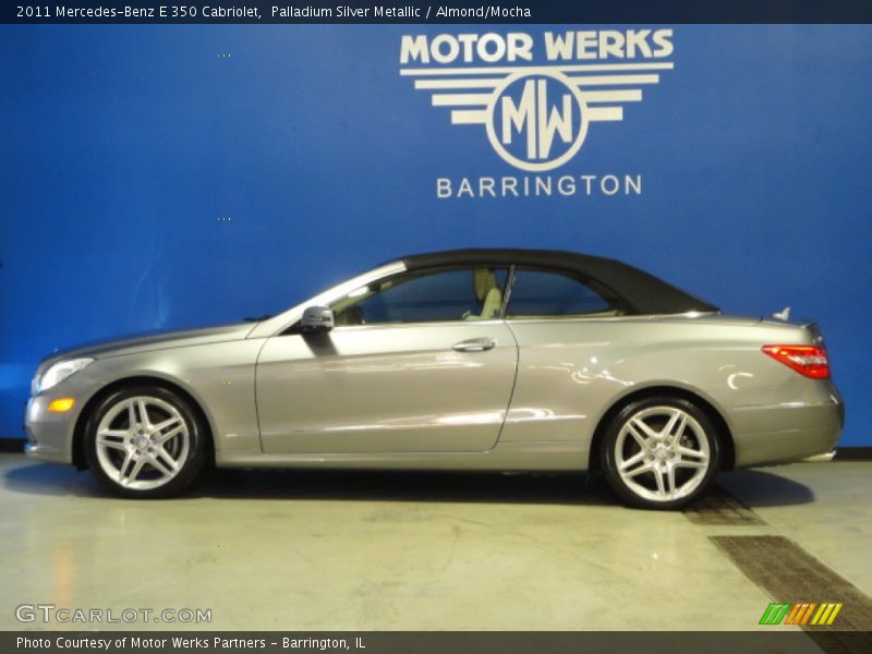 Palladium Silver Metallic / Almond/Mocha 2011 Mercedes-Benz E 350 Cabriolet