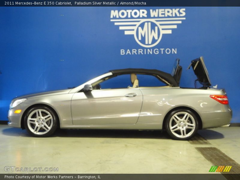 Palladium Silver Metallic / Almond/Mocha 2011 Mercedes-Benz E 350 Cabriolet