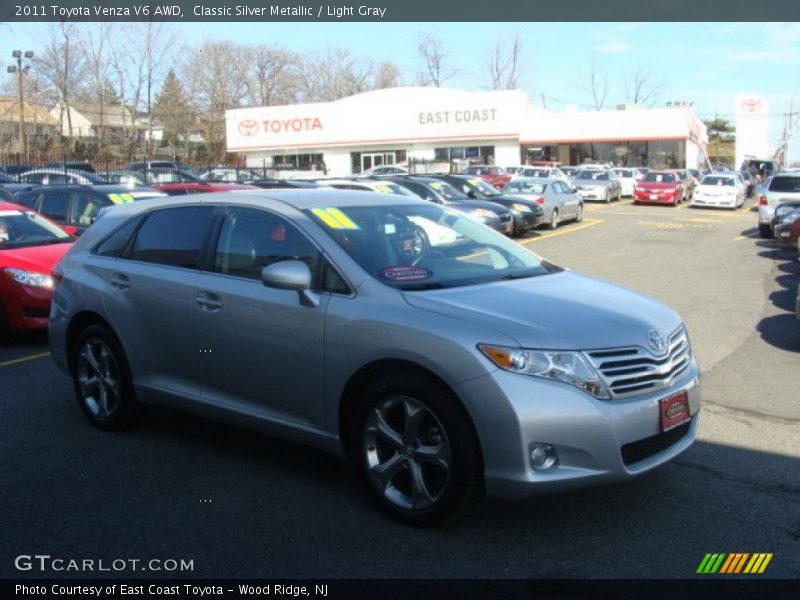 Classic Silver Metallic / Light Gray 2011 Toyota Venza V6 AWD