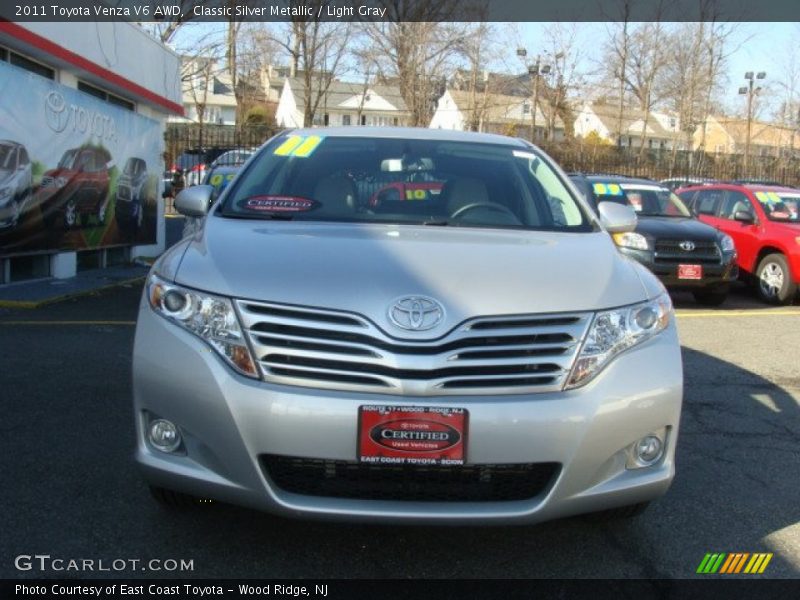 Classic Silver Metallic / Light Gray 2011 Toyota Venza V6 AWD