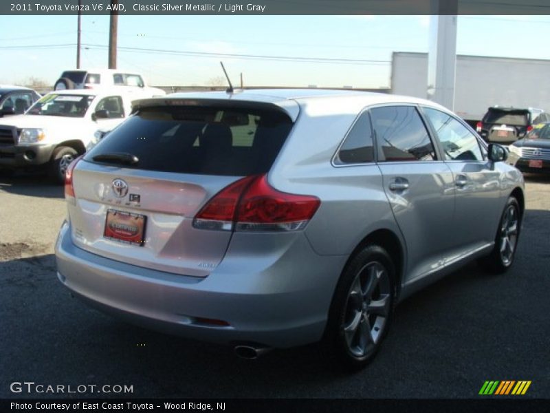 Classic Silver Metallic / Light Gray 2011 Toyota Venza V6 AWD