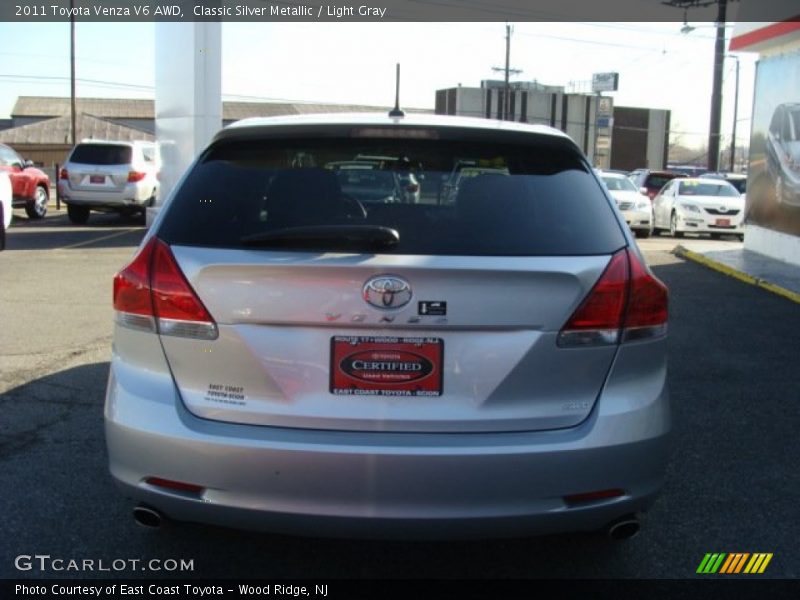 Classic Silver Metallic / Light Gray 2011 Toyota Venza V6 AWD