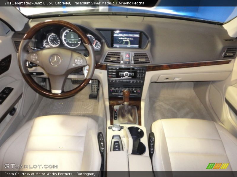 Palladium Silver Metallic / Almond/Mocha 2011 Mercedes-Benz E 350 Cabriolet