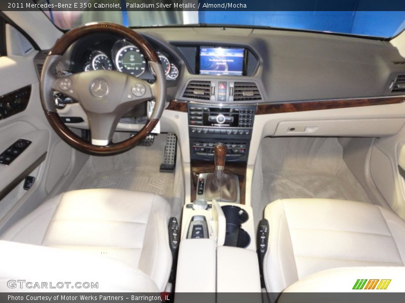 Palladium Silver Metallic / Almond/Mocha 2011 Mercedes-Benz E 350 Cabriolet