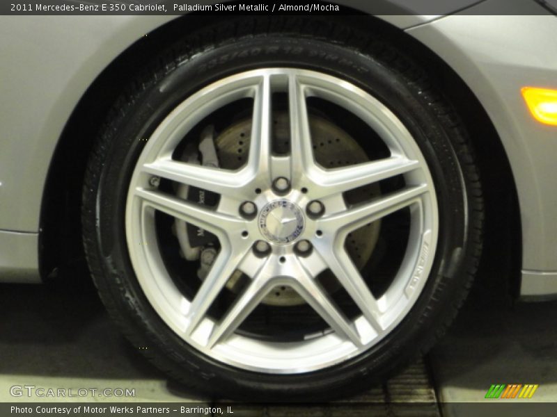 Palladium Silver Metallic / Almond/Mocha 2011 Mercedes-Benz E 350 Cabriolet