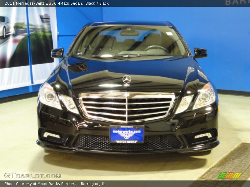 Black / Black 2011 Mercedes-Benz E 350 4Matic Sedan