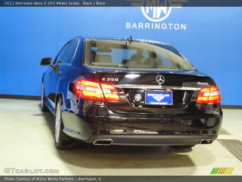 Black / Black 2011 Mercedes-Benz E 350 4Matic Sedan