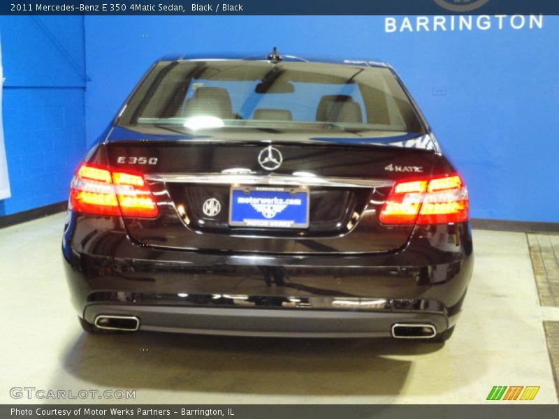 Black / Black 2011 Mercedes-Benz E 350 4Matic Sedan