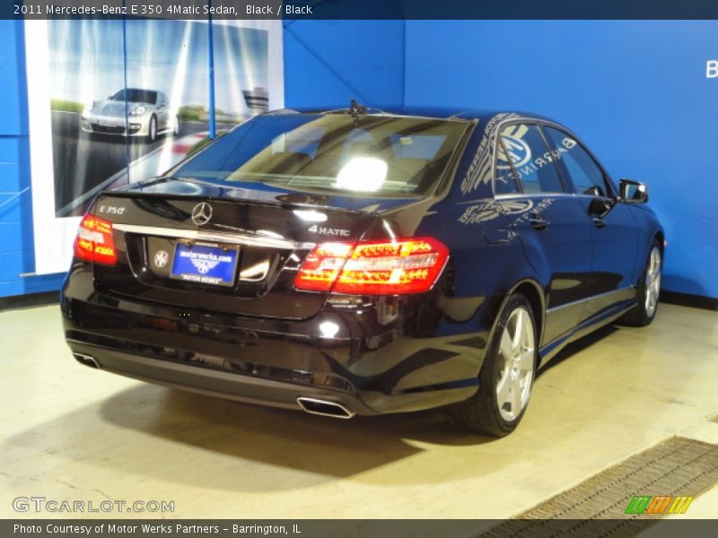 Black / Black 2011 Mercedes-Benz E 350 4Matic Sedan