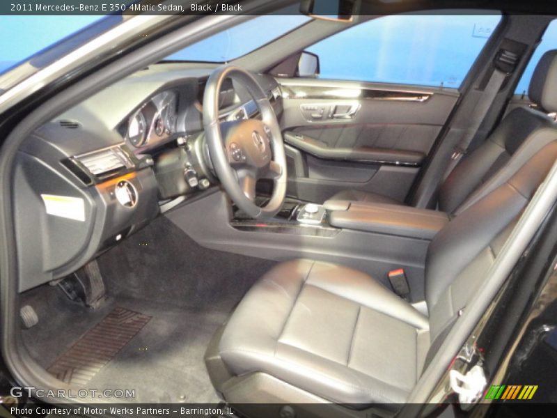 Black / Black 2011 Mercedes-Benz E 350 4Matic Sedan