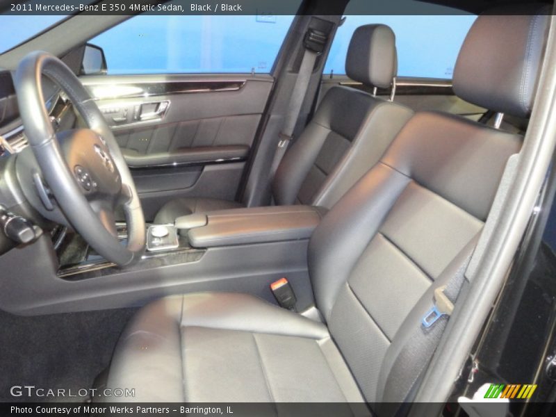 Black / Black 2011 Mercedes-Benz E 350 4Matic Sedan