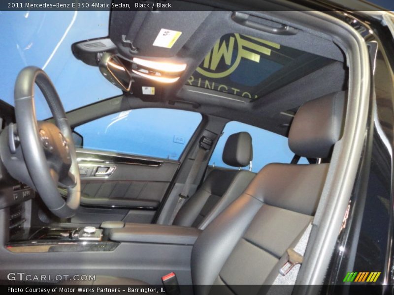 Black / Black 2011 Mercedes-Benz E 350 4Matic Sedan
