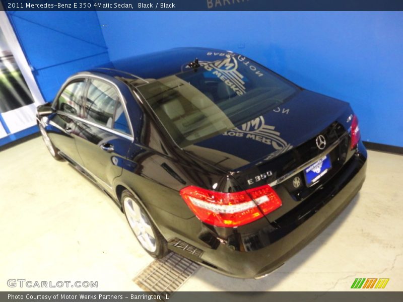 Black / Black 2011 Mercedes-Benz E 350 4Matic Sedan